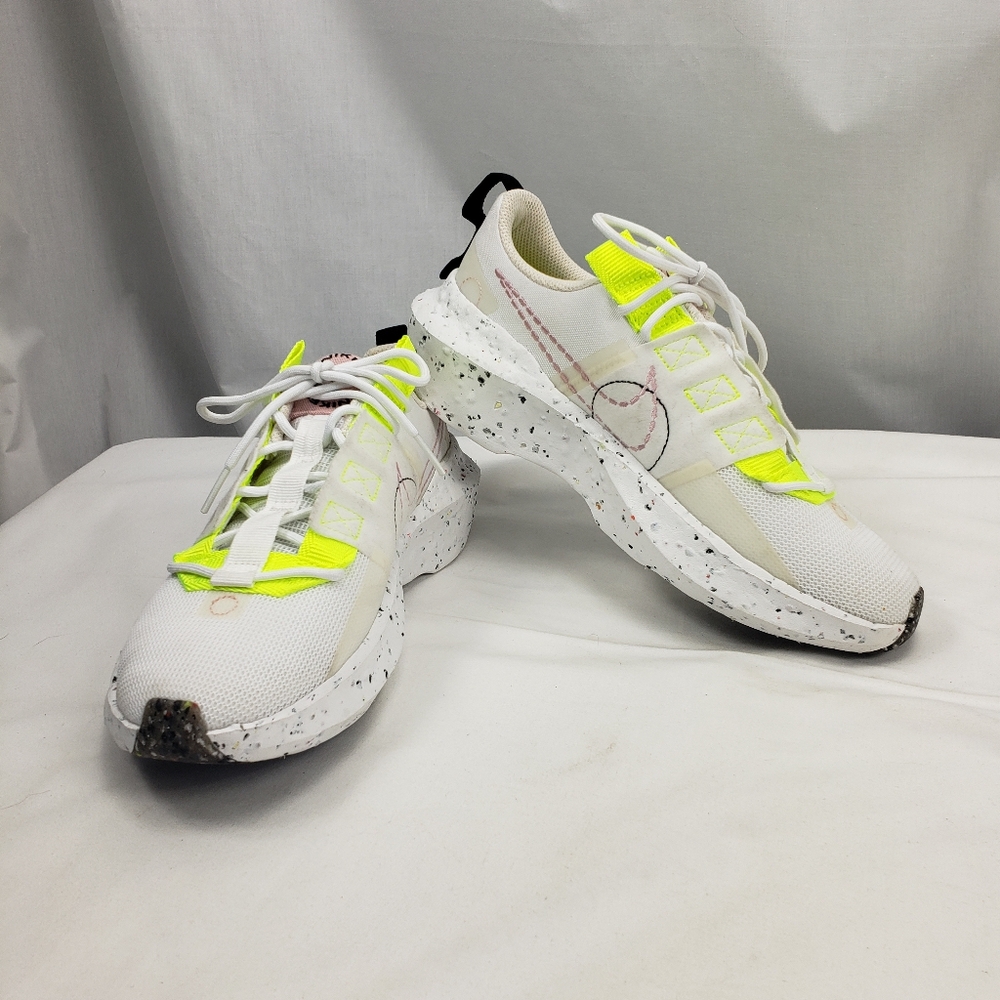 Nike Women's White Neon Yellow Athletic Sneakers